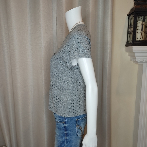 MONROW CROPPED POCKET TEE IN GREY, M - Picture 6 of 9